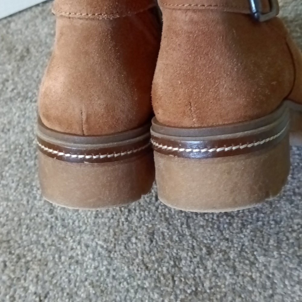 Ankle Boots Musse & Cloud Geos Suede Booties Sherpa Lining Size 10 - Picture 9 of 15